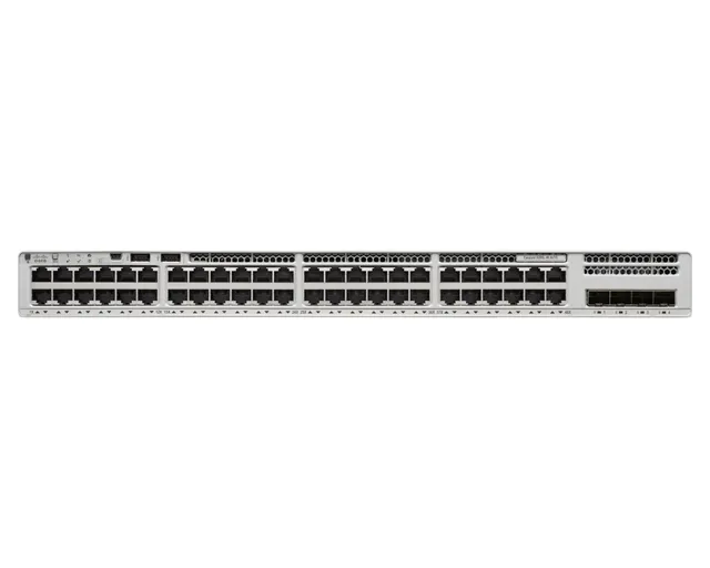 Catalyst 9200 - Essential Edition - switch - smart - 48 x 10/100/1000 (PoE+) + 4 x 10Gb Ethernet SFP+ - rackmonterbar - PoE+ (740 W) - återanvän