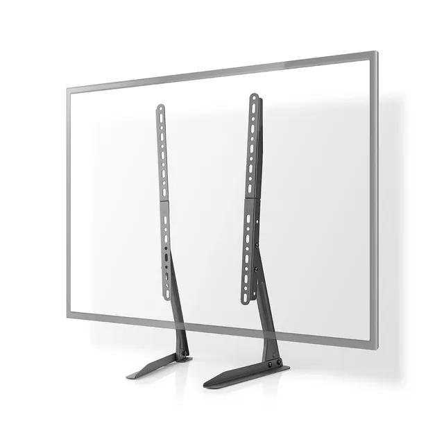 Fast TV Stand | 13 - 70 " | Maximal skärmvikt som stöds: 50 kg | Justerbar förinställda höjder | Stål | Svart