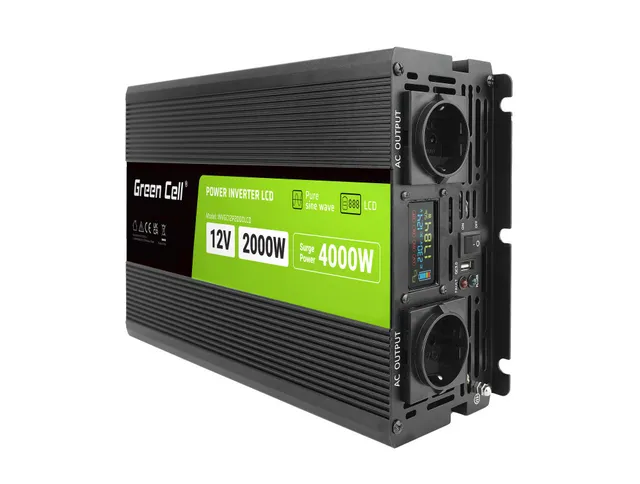 - DC to AC power inverter - 2000 Watt Strömförsörjning - 2000 Watt - ATX - 80 Plus