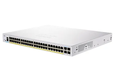 Business 350 Series 350-48P-4X - Switch - L3 - Administrerad - 48 x 10/100/1000 (PoE+) + 4 x 10 Gigabit SFP+ - rackmonterbar - PoE+ (370 W) - åt