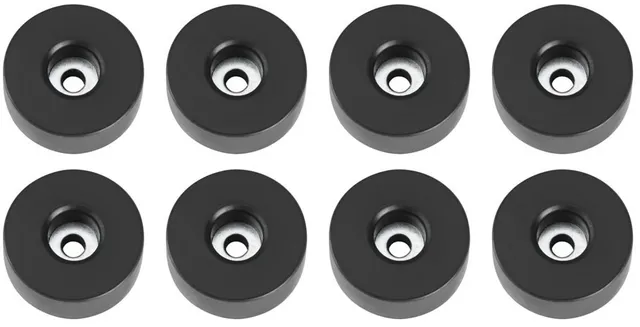 4907 M8 AH, Fötter, Svart, Polyvinylklorid (PVC), 38 mm, 38 mm, 15 mm