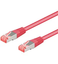 Patchkabel CAT 6, S/FTP (PiMF), magenta, 1,5 m kopparledare (CU), halogenfri kabelhölje (LSZH)