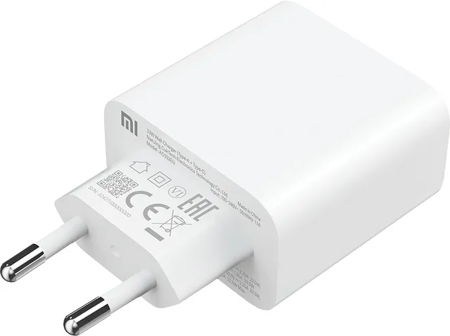 Mi 33W Charger (USB-A + USB-C) - Vit Väggladdare