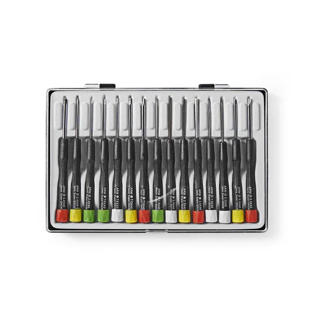 Sats med precisionsskruvmejslar 4x platt, 3x kryss, 4x torx, 4x sexkant