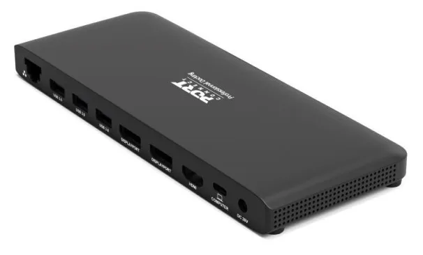 PORT connect Professional Docking OFFICE - Dockningsstation - USB-C 3.1 Gen 2 - HDMI, 2 x DP - 1GbE - 130 Watt - Storbritannien