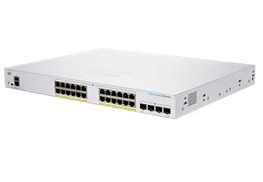 Business 350 Series 350-24FP-4G - Switch - L3 - Administrerad - 24 x 10/100/1000 (PoE+) + 4 x Gigabit SFP - rackmonterbar - PoE+ (370 W) - återa