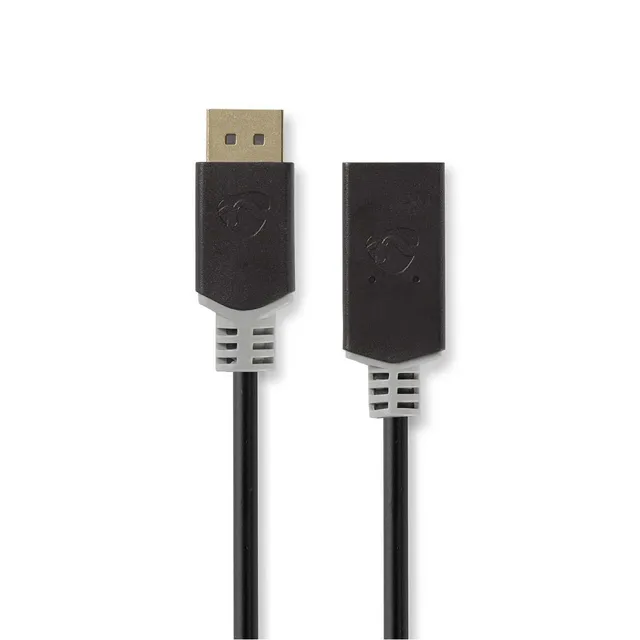 Displayport-kabel | DisplayPort Hane | HDMI™ Utgång | 4K@30Hz | Guldplaterad | 0.20 m | Rund | PVC | Antracit | Låda