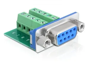 Adapter Terminalblock, Sub-D 9Pin Bu