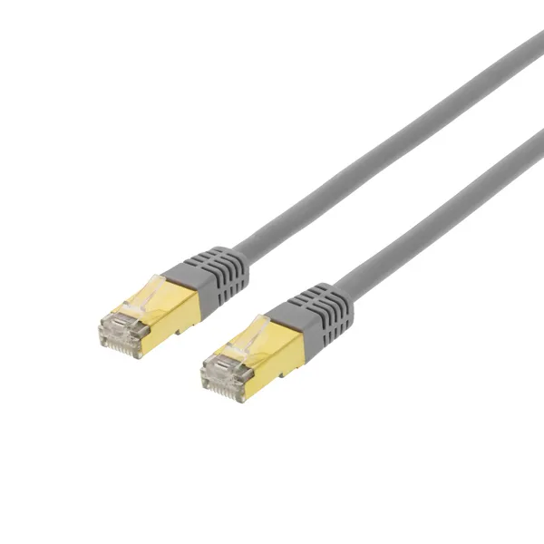 S/FTP Cat7 patchkabel 1,5m LSZH (halogenfri), grå (STP-711)