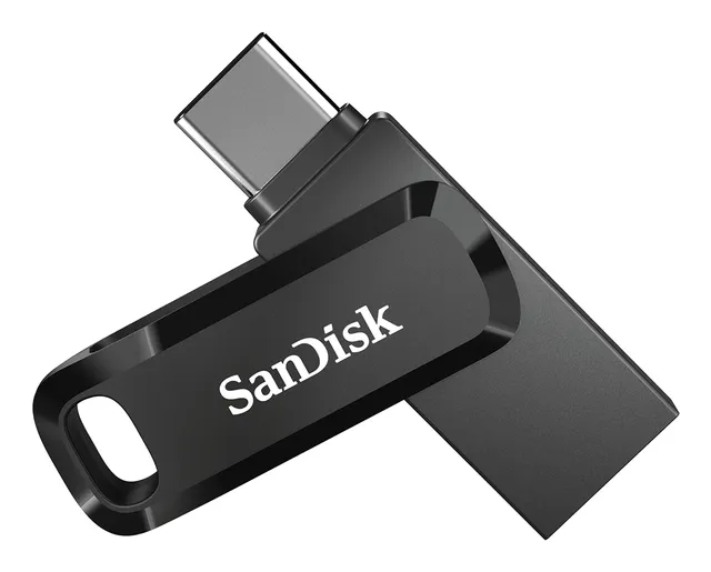 Ultra Dual Drive Go - USB flash-enhet - 128 GB - USB 3.2 Gen 1 / USB-C - svart