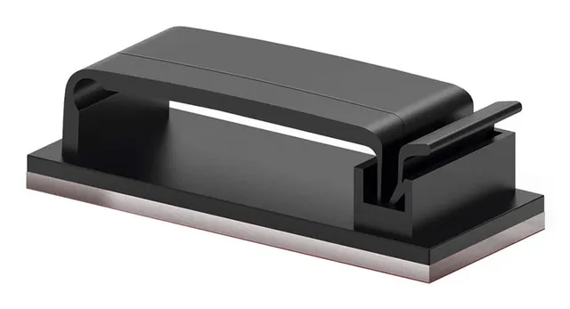 Självhäftande Kabelhållare - Svart (40-pack)