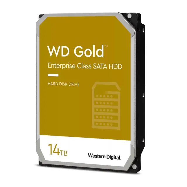 WD Gold WD142KRYZ - Hårddisk - Enterprise - 14 TB - inbyggd - 3.5" - SATA 6Gb/s - 7200 rpm - buffert: 512 MB