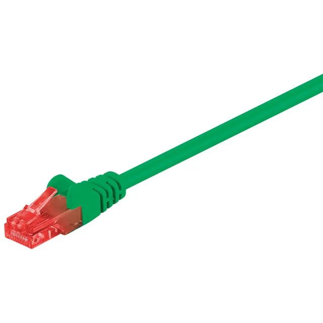 CAT 6 patchkabel, U/UTP, grön kopparklädd aluminiumtråd (CCA), 20 m