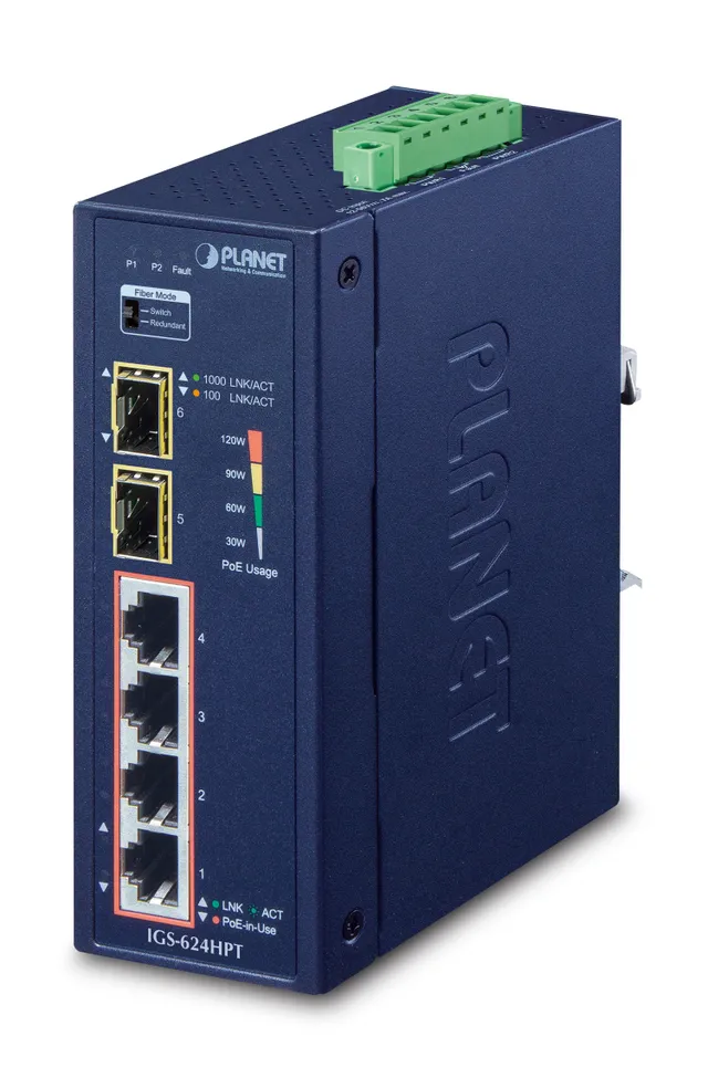 IGS-624HPT - Switch - 4 x 10/100/1000 (PoE+