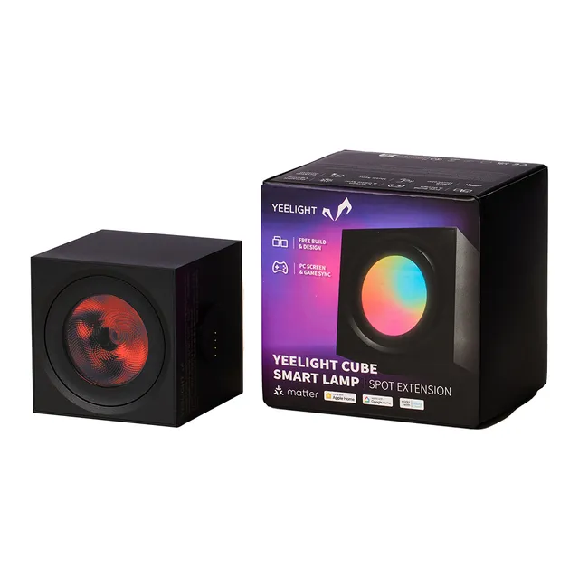 Spotlight - smart lamp - LED - 2.5 W - RGB light - cube