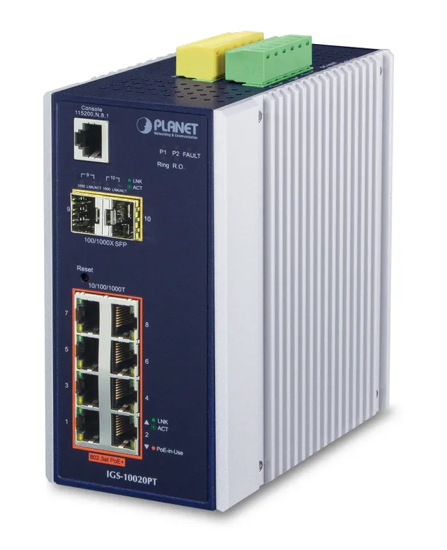 IGS-10020PT - Switch - Administrerad - 8 x