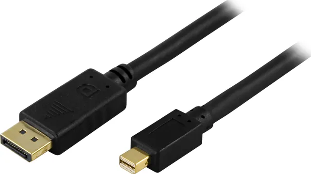 DisplayPort till Mini Displayport Kabel 1m - Svart