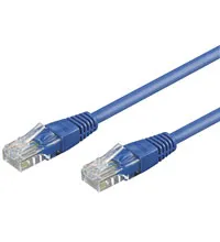 Patchkabel CAT 5e, U/UTP, blå, 15 m kopparklädd aluminiumtråd (CCA)