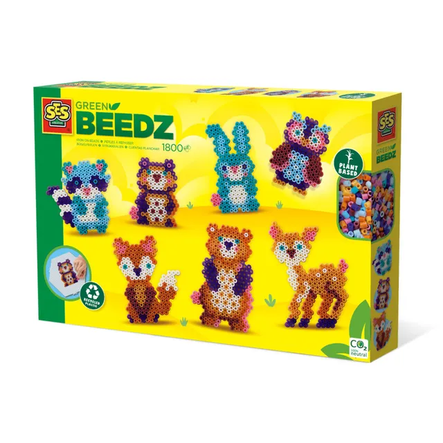 Green Beedz - Iron on bead set Forest animals