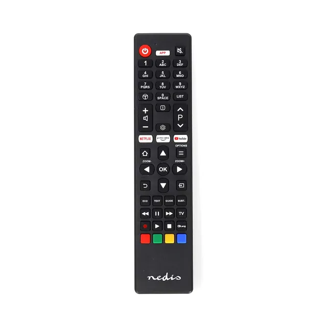 Ersättnings Fjärrkontroll | Passar till: TCL/Thomson | Förprogrammerad | 1 Enhet | Amazon Prime / Netflix Knapp / Youtube Knapp | Infraröd | Svart