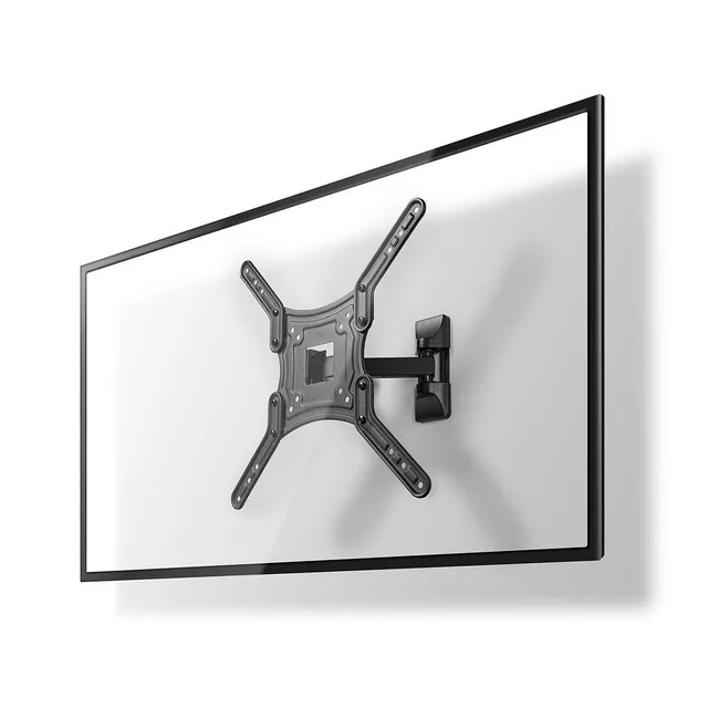 Tilt och vridbart TV väggfäste | 23 - 55 " | Maximal skärmvikt som stöds: 30 kg | Går att tilta | Roterbar | Minsta väggdistans: 67 mm | Maximalt väggavstånd: 197 mm | 2 Ledpunkt(er) | ABS / Stål | Svart