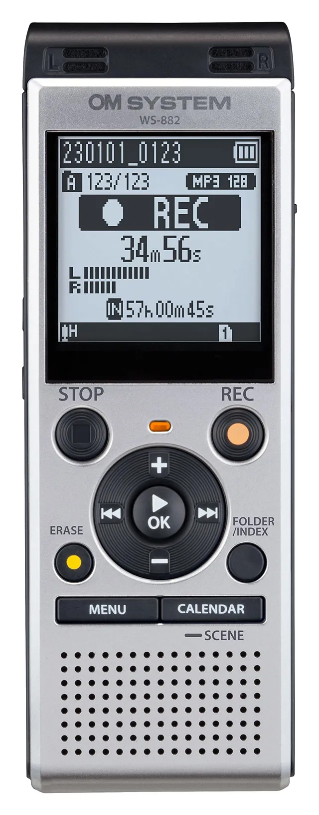 WS-882 Diktafon - 4GB - Silver