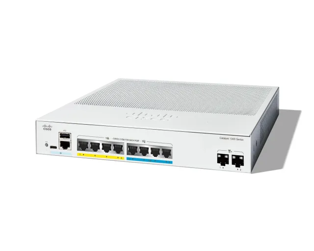 Catalyst 1300-8MGP-2X - 4-port 2.5GE, 4-port GE, PoE, 2x10G SFP+
