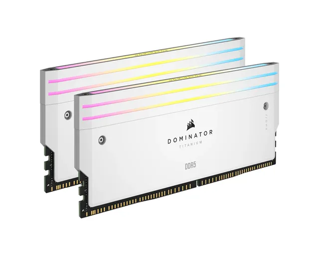 Dominator Titanium DDR5 Light Enhancement Kit - Vit med RGB
