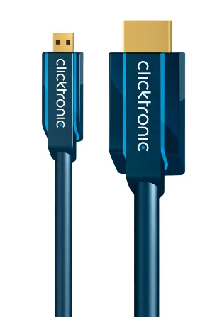 HDMI™ till Micro HDMI™-adapterkabel Premiumkabel | 1x HDMI™-kontakt 1x Micro-HDMI™-kontakt | 5,0 m | UHD 4K @ 30 Hz