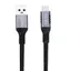 1m USB3.2 Gen1 USB-C till A nylonflätad kabel snabbladdning 3A 5Gbps Power Delivery PD 60W
