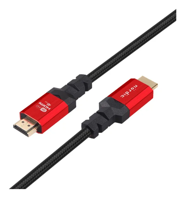 Certified Cables 1m Ultra High Speed HDMI 2.1 8K 60Hz 4K 120Hz 48Gbps Dynamic HDR eARC VRR nylonflätad kabel guldpläterade kontakter