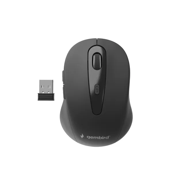 Wireless optical mouse 6B-01 - Mouse - Optic - 6 knappar - Svart