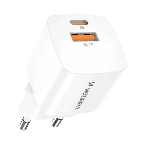 CMWCW 20W USB-C / USB-A wall charger - white