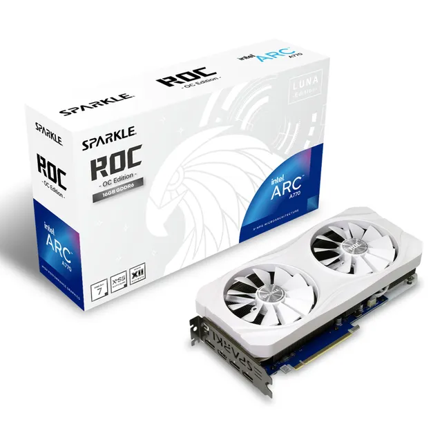 Intel Arc A770 ROC LUNA - OC Edition - grafikkort - Intel Arc A770 - 16 GB GDDR6 - PCIe 4.0 x16 - 3 x DisplayPort, HDMI