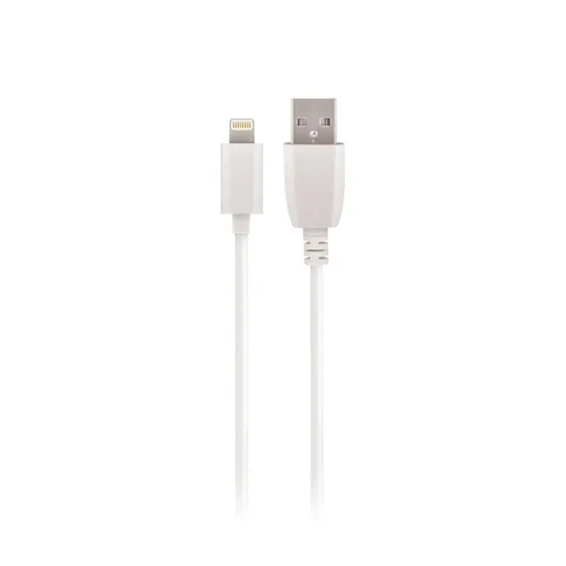 kabel USB - Lightning 2,0 m 2A, Vit