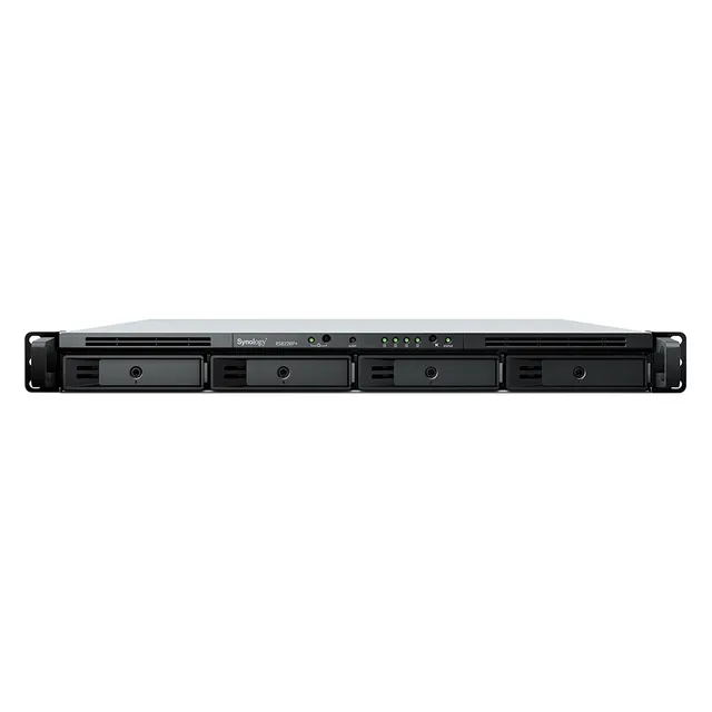 RackStation RS822RP+, 4-bay NAS, AMD Ryzen V1500B 4-core 2,2 GHz, 2 GB RAM, rackmonterbar 1U, redundant nätagg