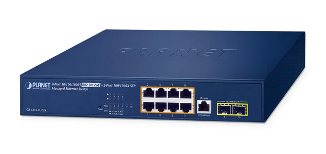 GS-4210-8UP2S - Switch - L4 - Administrerad