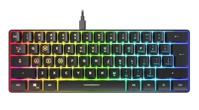 LETOS RGB 60% Gaming Keyboard - Black - US Layout