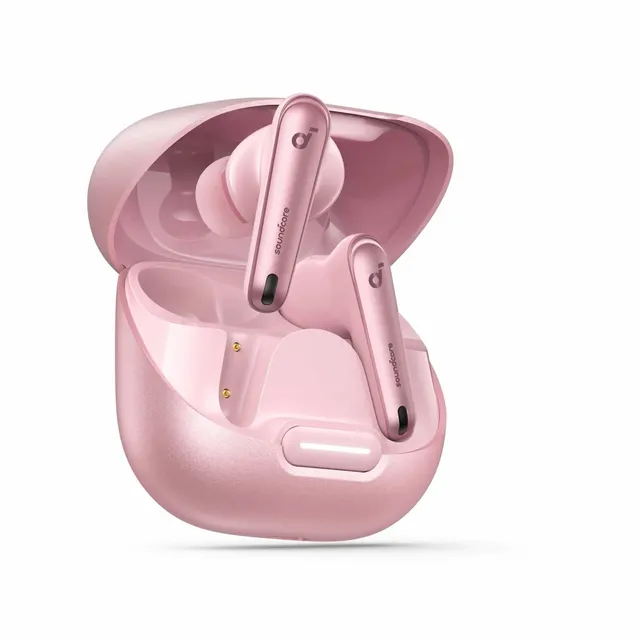Soundcore Liberty 4 NC - True wireless-hörlurar med mikrofon - inuti örat - Bluetooth - aktiv brusradering - pastellrosa