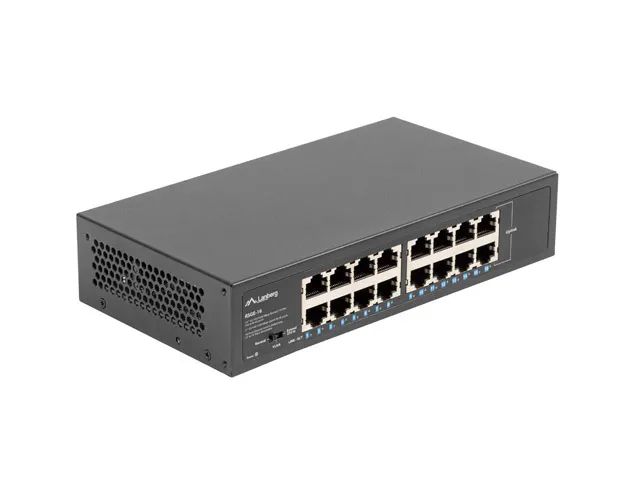 Switch Rack 10”/19” 16-Port 1GB