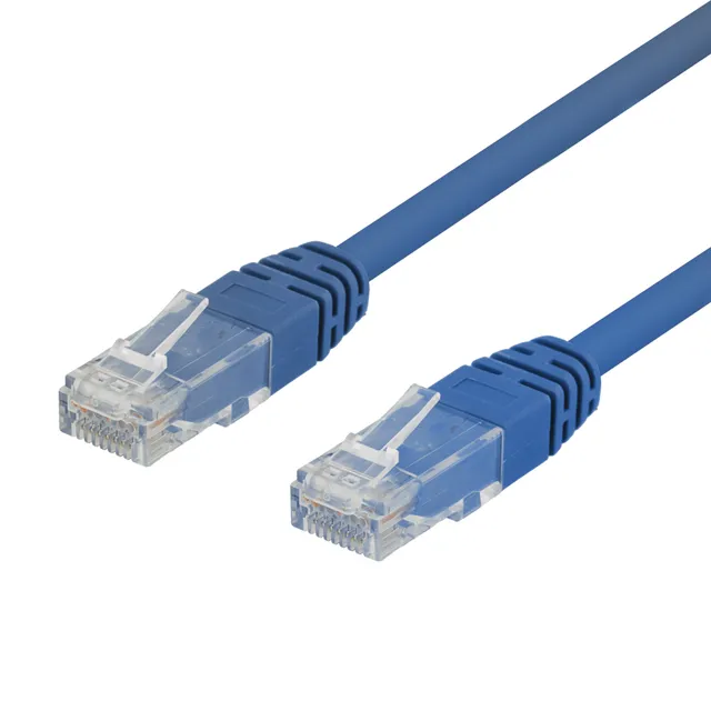 U/UTP Cat6 patchkabel, LSZH - 0,3m - Blå