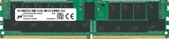Micron - DDR4 - modul - 16 GB - DIMM 288-pin - 3200 MHz / PC4-25600 - CL22 - 1.2 V - registrerad - ECC