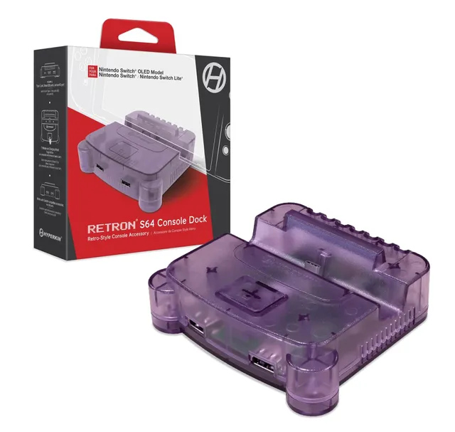 RetroN S64 Console Dock - Purple - Wired - Nintendo Switch