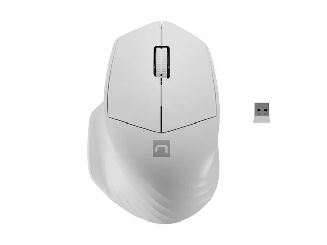Siskin 2 - mouse - 2.4 GHz Bluetooth 5.0 - white - Mouse - Optic - 3 knappar - Vit