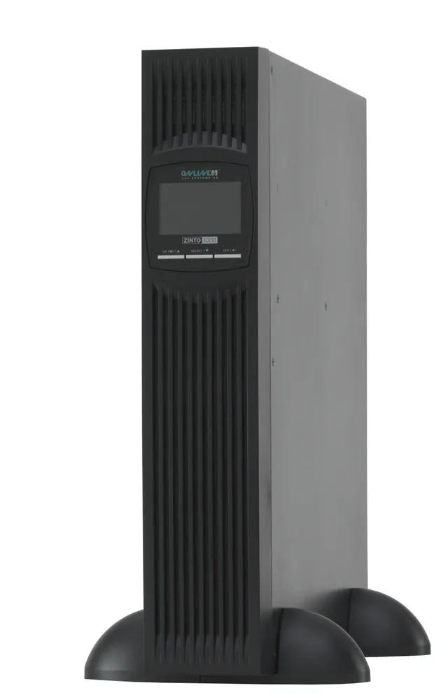 Online USV ZINTO 1000 - UPS (rackmonterbar/extern) - AC 230 V - 900 Watt - 1000 VA - RS-232, USB - utgångskontakter: 8 - 2U
