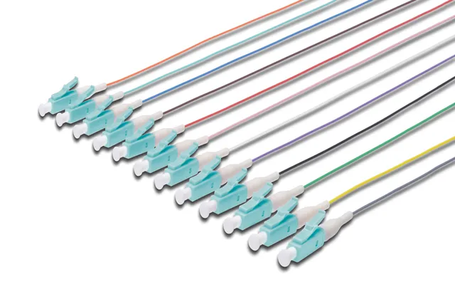 Professional pigtail - 2 m - grey black white blue yellow red green brown orange violet pink turquoise - Svart - 2m