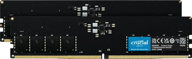 32 GB (2x16GB) DDR5-4800 Crucial CL40
