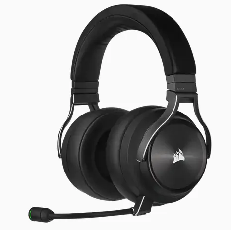 CORSAIR Gaming VIRTUOSO RGB XT - Headset - fullstorlek - Bluetooth/radiofrekvens 2,4 GHz - trådlös, kabelansluten - USB, 3,5 mm kontakt - skiffer