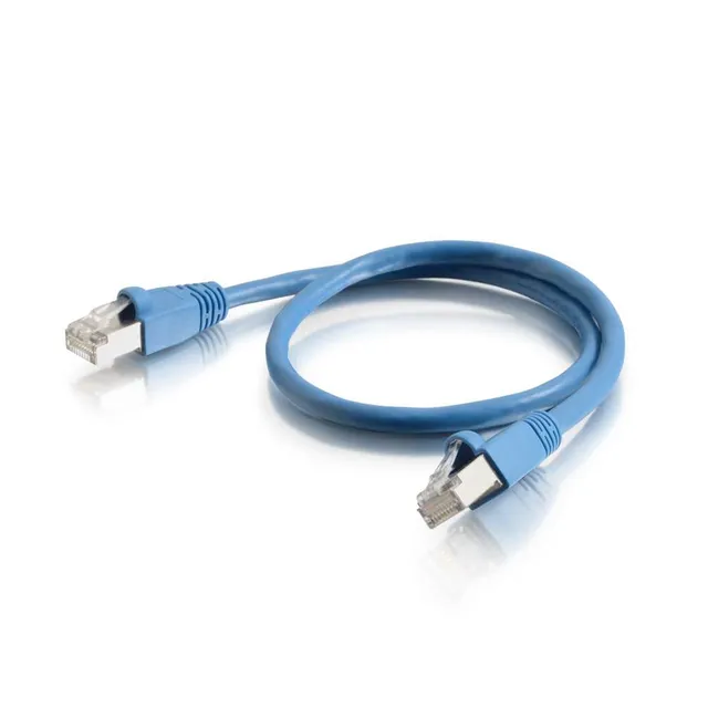 Cat6a Booted Shielded (STP) Network Patch Cable - Patch-kabel - RJ-45 (hane) till RJ-45 (hane) - 3 m - STP - CAT 6a - formpressad, hakfri, tvinnad