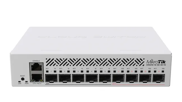CRS310-1G-5S-4S+IN / L3 Switch (4 x 10 Gigabit SFP+ / 5 x Gigabit SFP / 1x 1G RJ45)